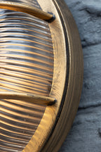 Antique-Style Brass Outdoor Wall Light
