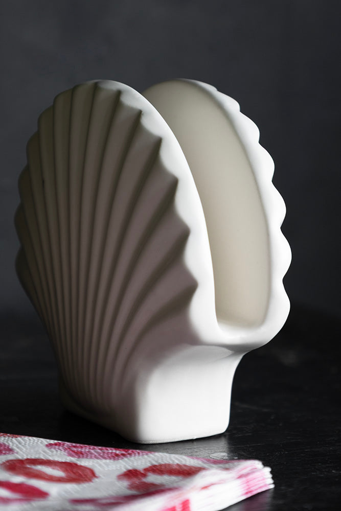 Beautiful Clam Shell Napkin Holder