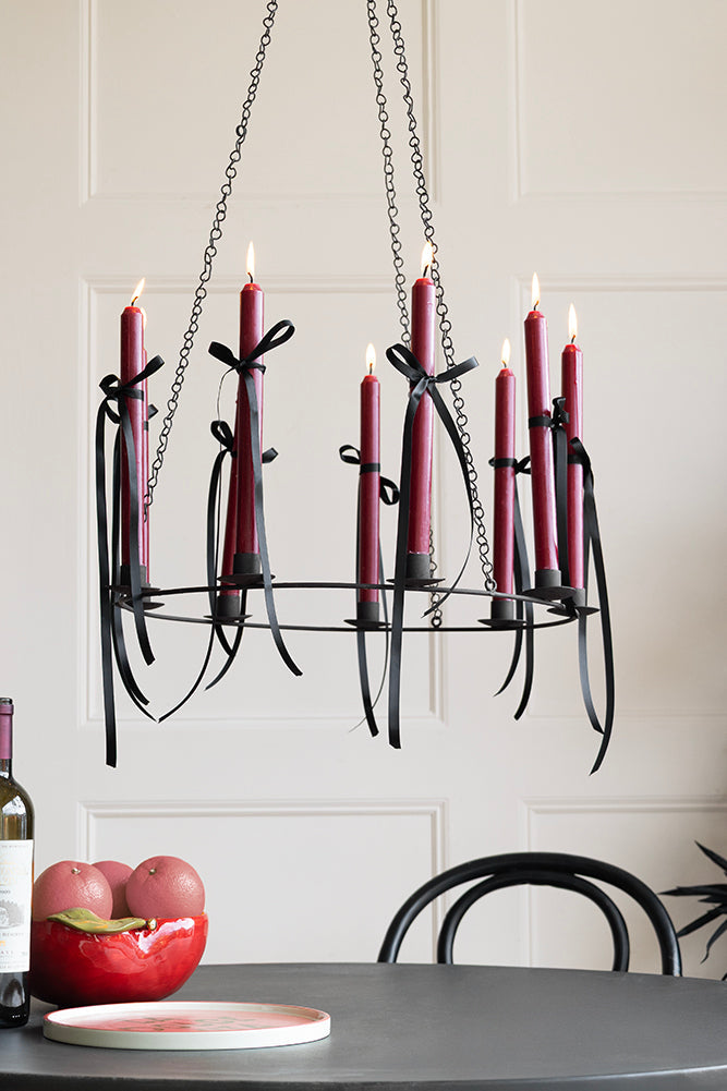 Chic Metal Candlestick Chandelier