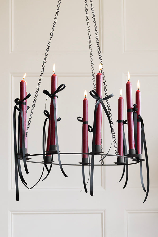Chic Metal Candlestick Chandelier