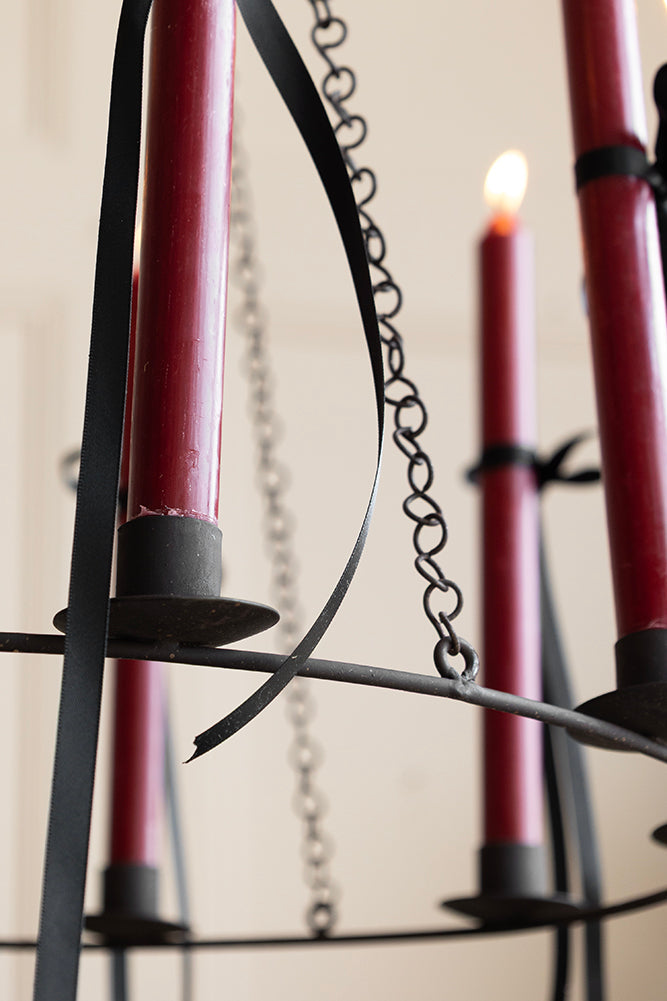 Chic Metal Candlestick Chandelier