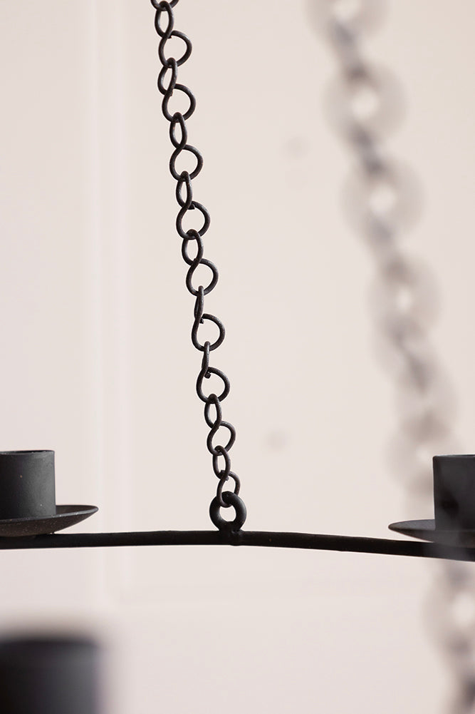 Chic Metal Candlestick Chandelier