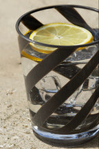 Acrylic Black Spiral Water Tumbler