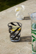 Acrylic Black Spiral Water Tumbler