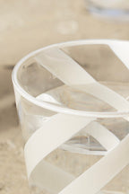 Acrylic Cream Spiral Water Tumbler