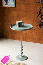Anjou Metal Side Table - Sage Green - SECONDS