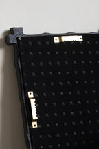 Black Bamboo Effect Framed Mirror