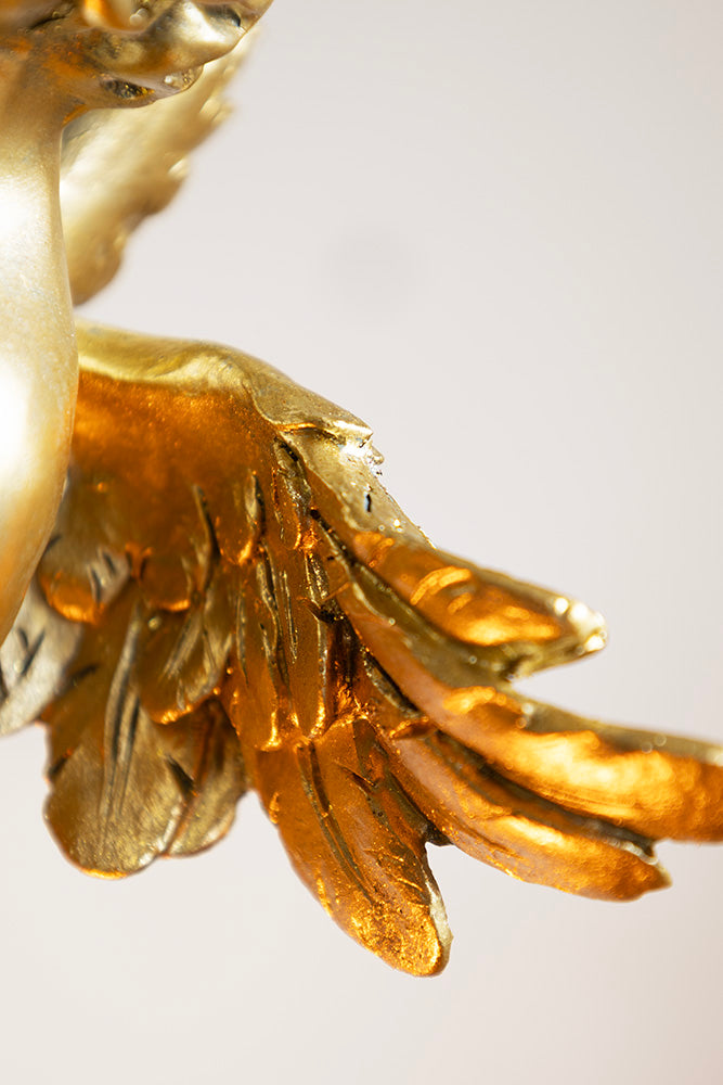 Quirky Gold Cherub Ceiling Pendant Light