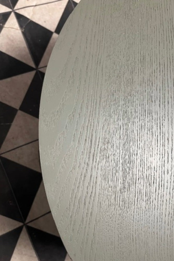 Olive Green Ribbed Coffee Table - SECONDS