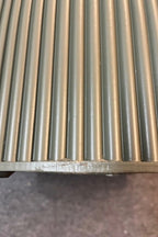 Olive Green Ribbed Coffee Table - SECONDS