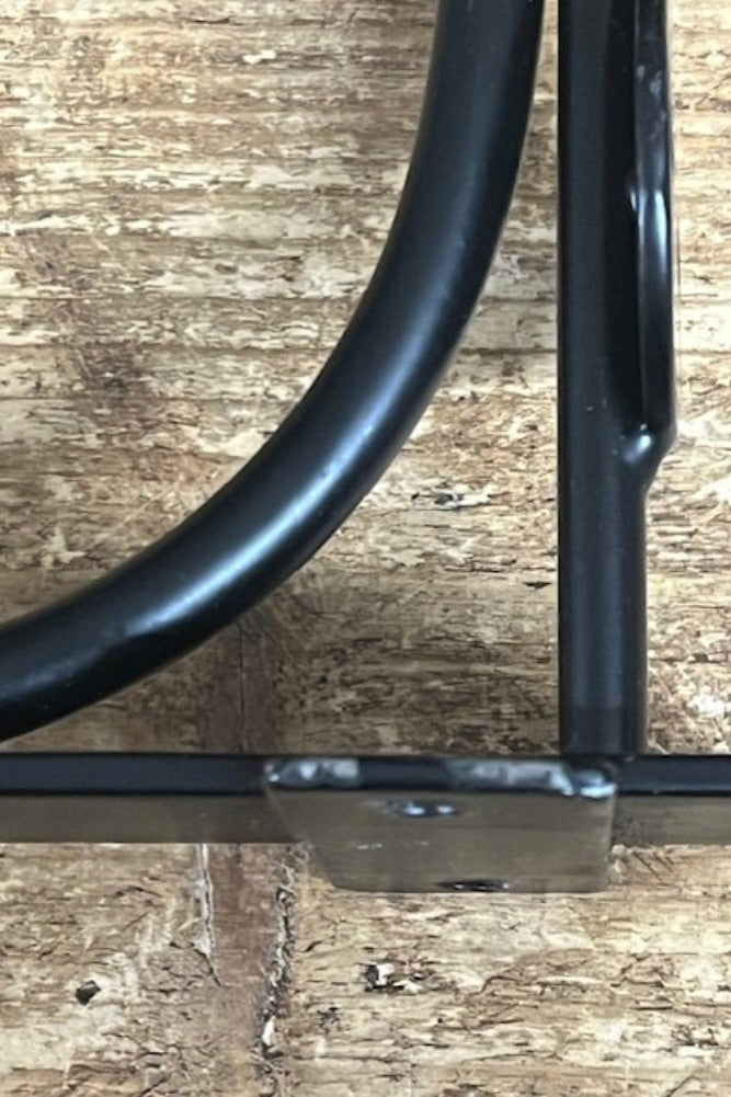 Black Stripe Wooden Shelf With Bracket - SECONDS