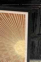 Framed Graphic Sunburst Art Print - SECONDS