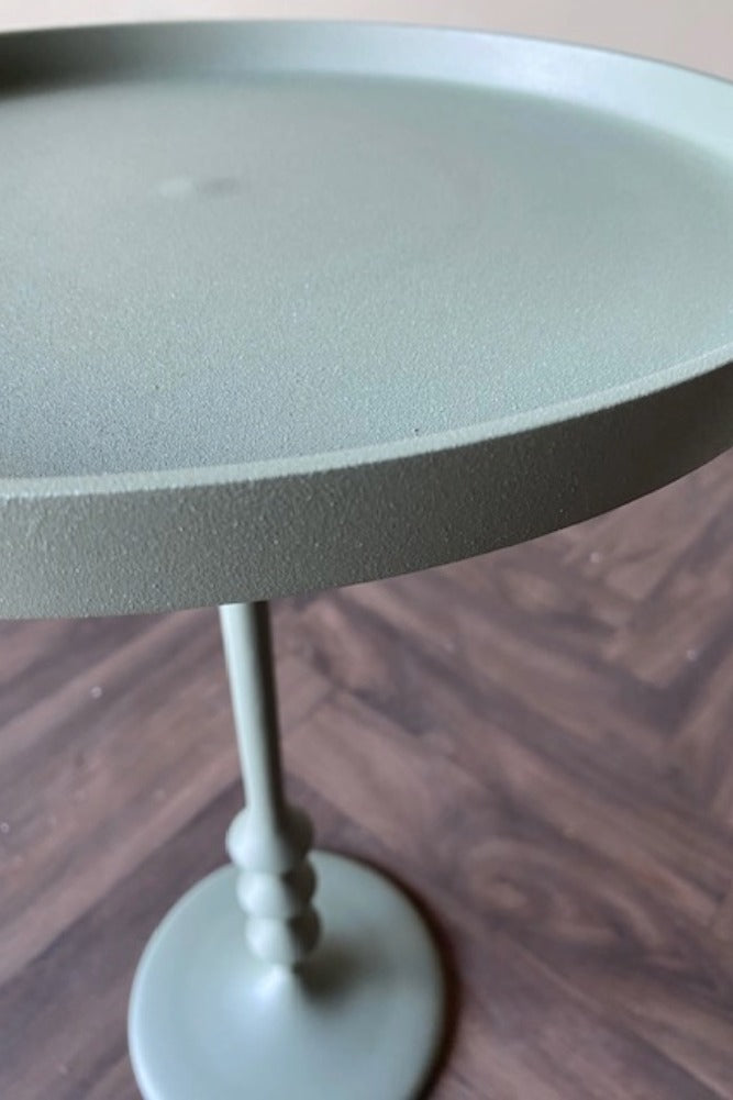 Anjou Metal Side Table - Sage Green - SECONDS
