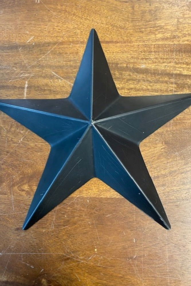 Set Of 3 Black Metal Stars - SECONDS