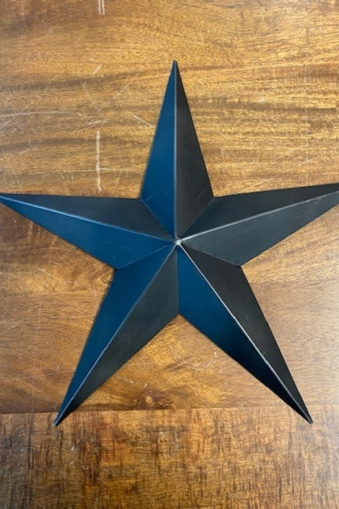 Set Of 3 Black Metal Stars - SECONDS
