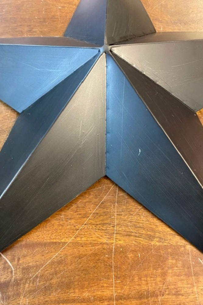 Set Of 3 Black Metal Stars - SECONDS