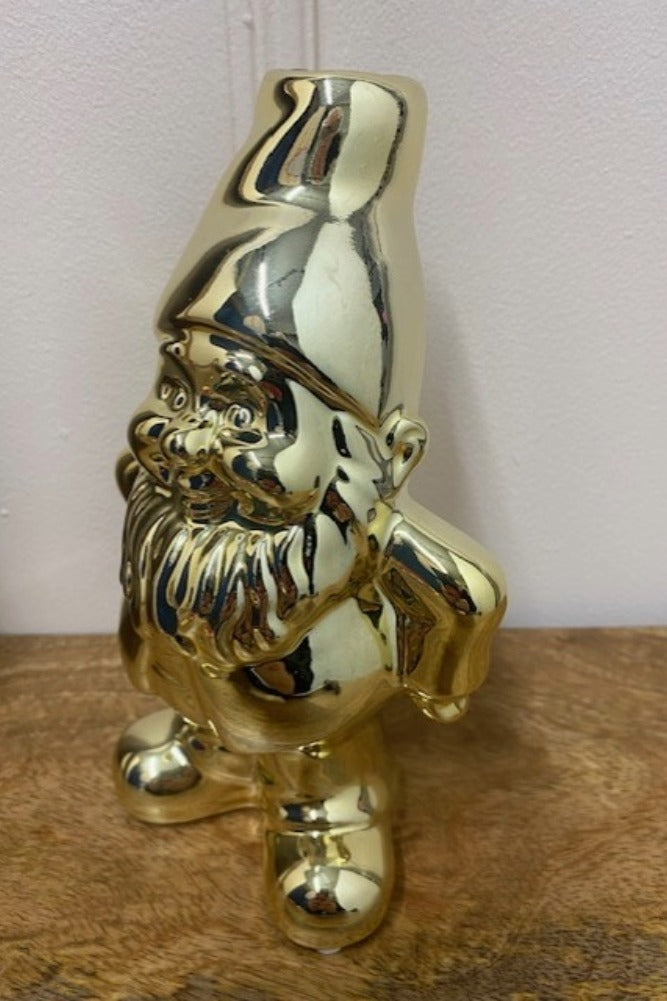 Gold Gnome Single Stem Vase / Candlestick Holder - DISCONTINUED