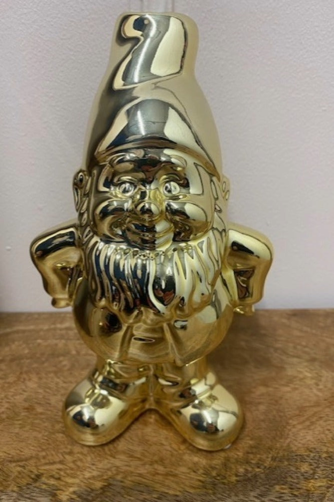 Gold Gnome Single Stem Vase / Candlestick Holder - DISCONTINUED