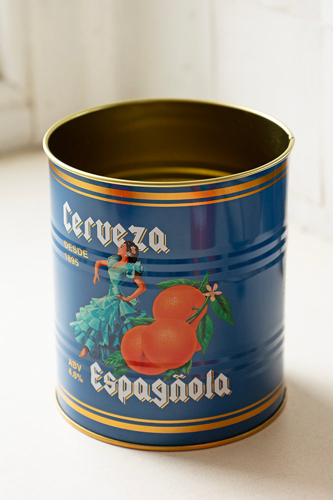 Set Of 2 Flamenco & Orange Kitchen Storage Tins