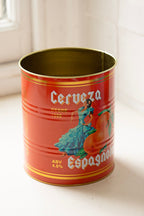 Set Of 2 Flamenco & Orange Kitchen Storage Tins