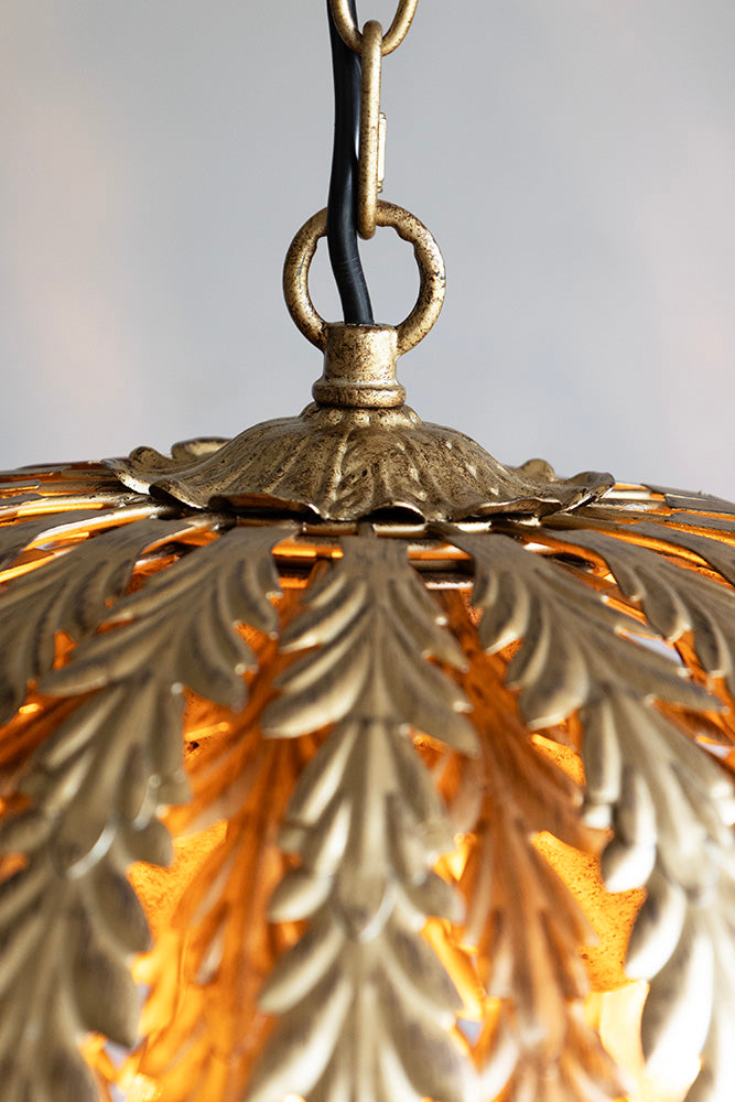 Tropical Leaf Ceiling Pendant Light