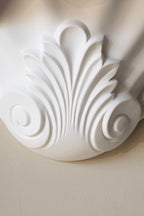 White Scallop Wall Uplighter