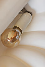 White Scallop Wall Uplighter