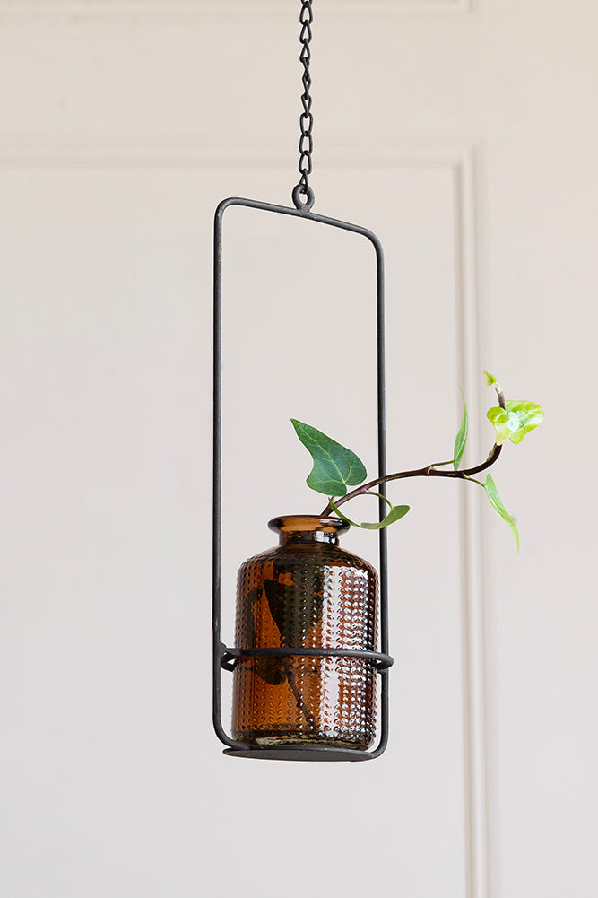 Wire Glass Bottle / Vase Holder