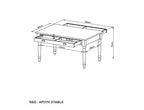 Apothecary Extendable Dining Table - Seats 6-8 People