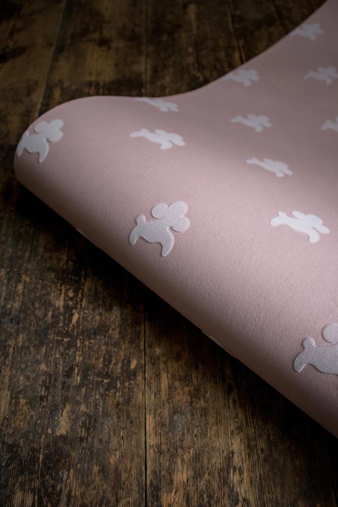 Divine Savages Poochi Poodle Pink Wallpaper - DISCONTINUED