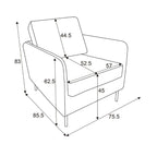 The Edie Monochrome Leopard Velvet Armchair