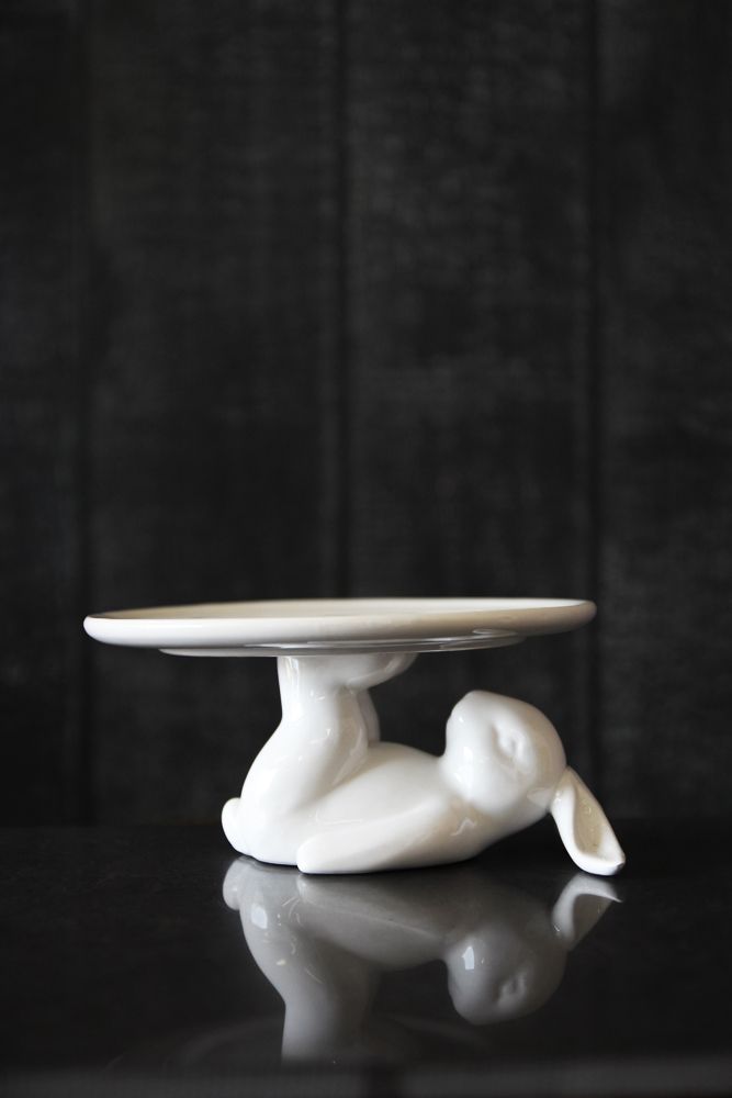 Lazy Rabbit Cupcake Plate