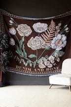 Denim & Bone Scandi Black Woven Cotton Throw