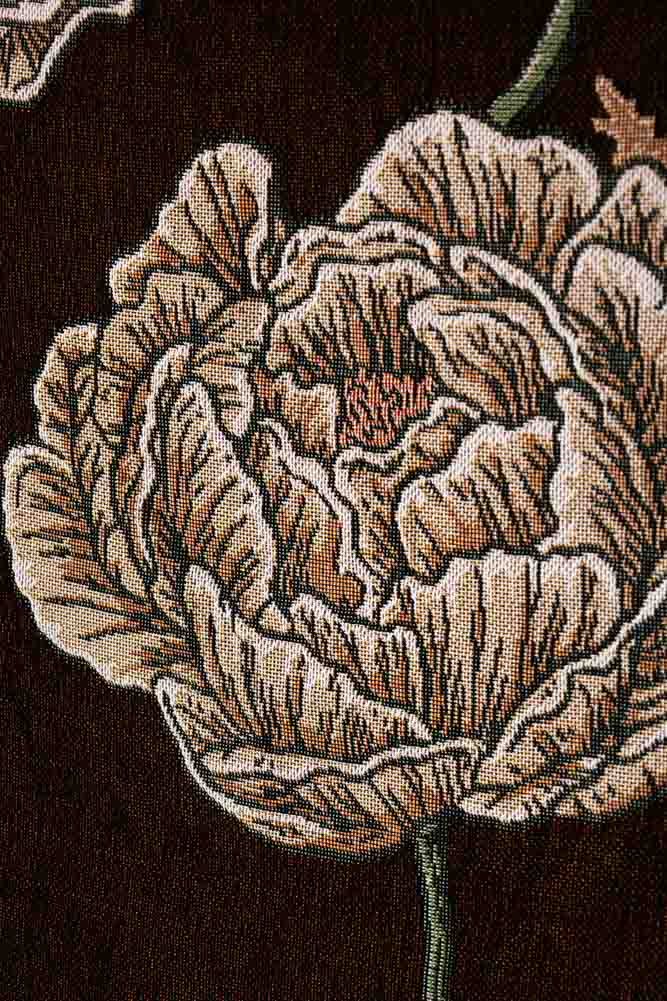 Denim & Bone Scandi Black Woven Cotton Throw