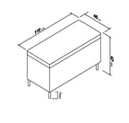 Velvet Leopard Print Ottoman Storage Bench