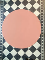 Wood Turned Pink Side Table - SECONDS