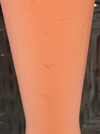 Wood Turned Pink Side Table - SECONDS