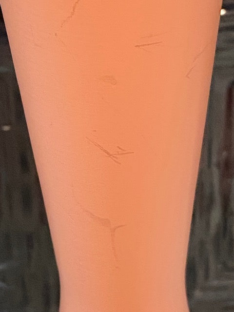 Wood Turned Pink Side Table - SECONDS