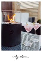 Organic Cocktail Glass With Gold Rim