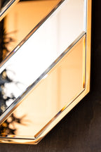 70s-Inspired Copper Wall Mirror