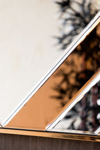 70s-Inspired Copper Wall Mirror