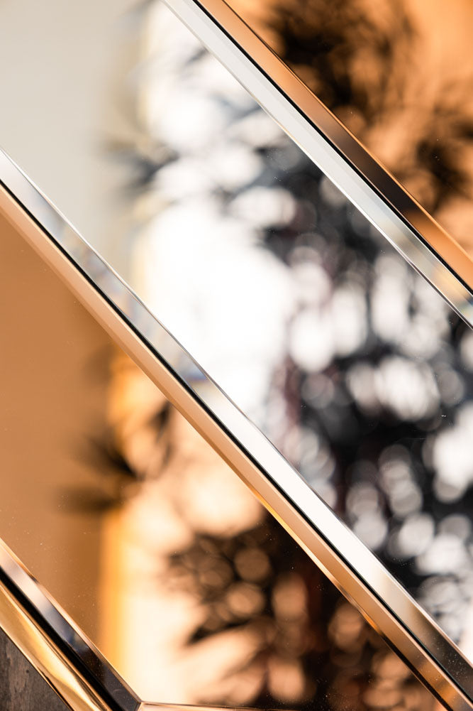 70s-Inspired Copper Wall Mirror