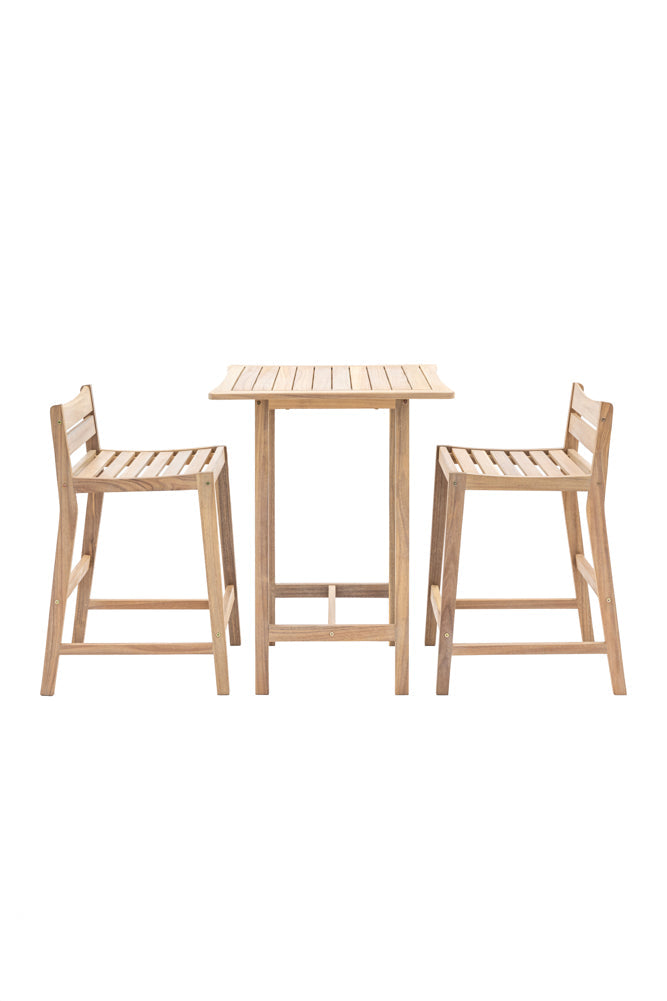 Acacia Wood Garden Bar Table Set