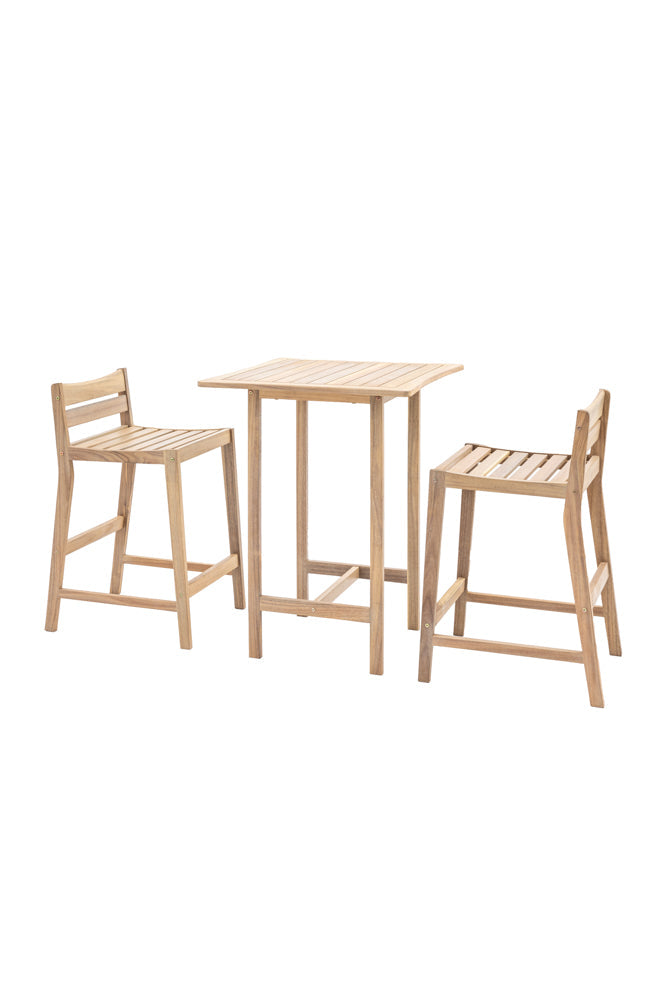 Acacia Wood Garden Bar Table Set