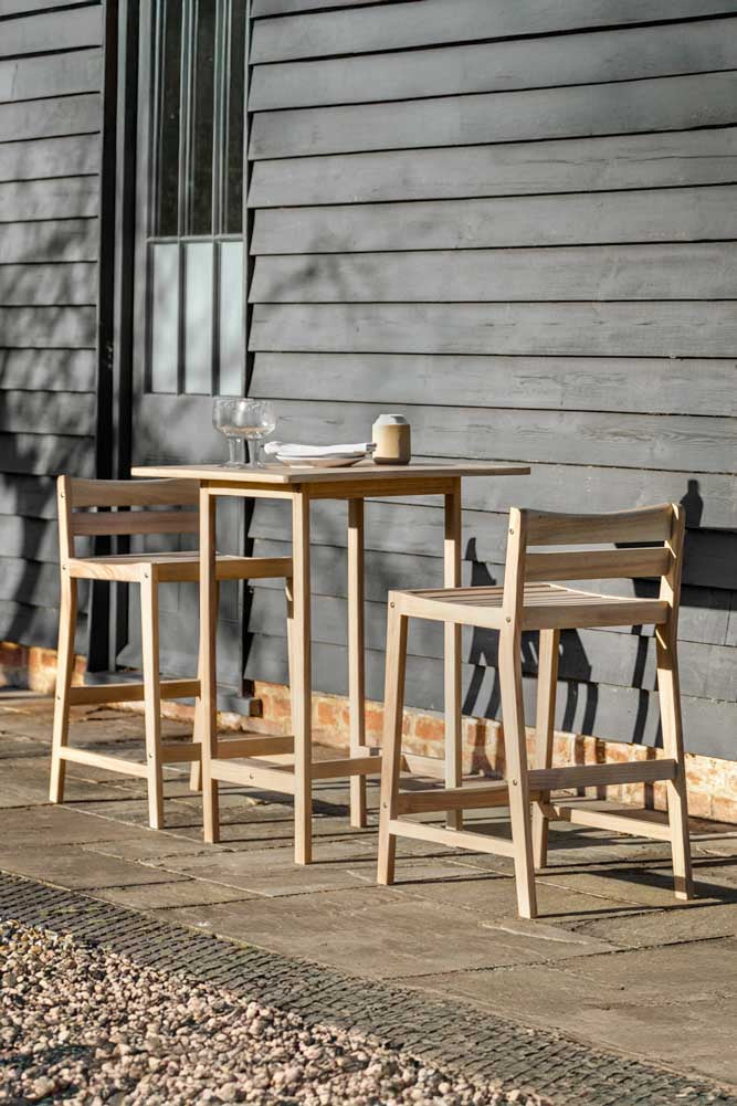 Acacia Wood Garden Bar Table Set