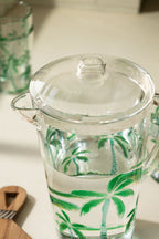 Acrylic Green Palm Tree Picnic Jug
