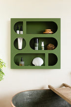 Alcove Wall Shelf in Cactus Green