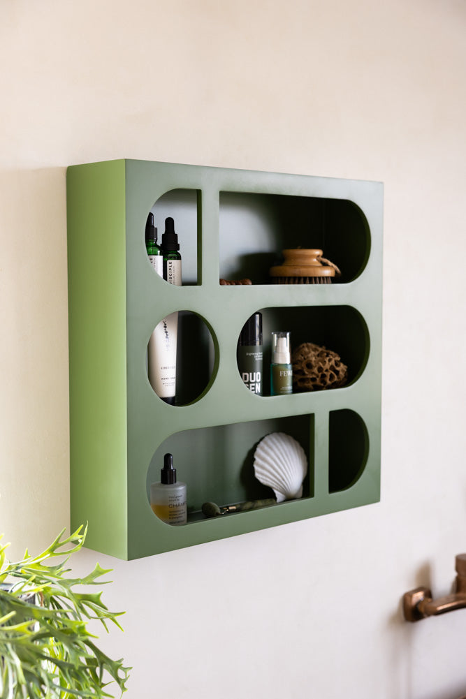 Alcove Wall Shelf in Cactus Green