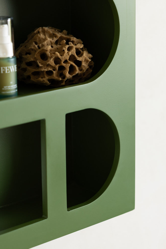 Alcove Wall Shelf in Cactus Green