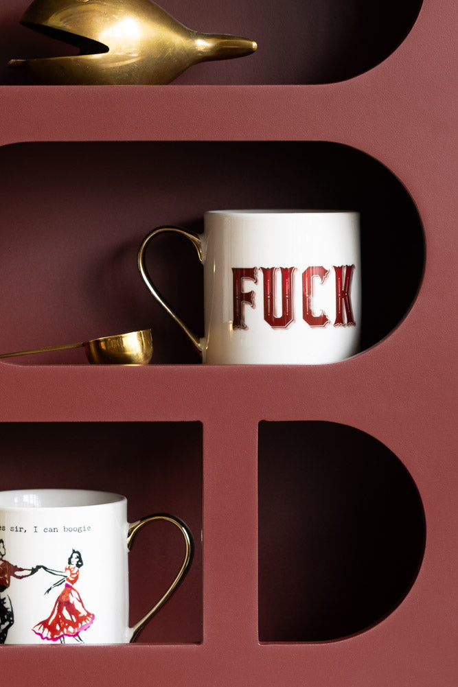 Alcove Wall Shelf in Burgundy